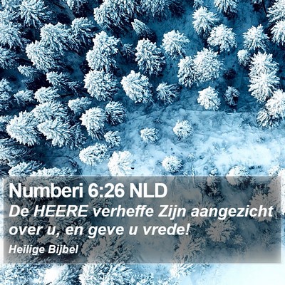 Numberi 6:26 NLD Bible Verse Image