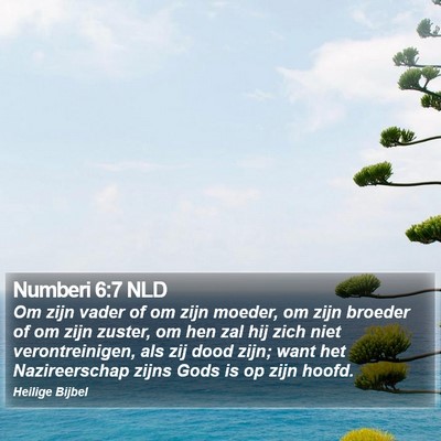 Numberi 6:7 NLD Bible Verse Image