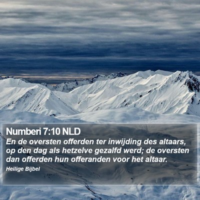 Numberi 7:10 NLD Bible Verse Image