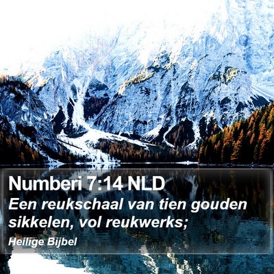 Numberi 7:14 NLD Bible Verse Image