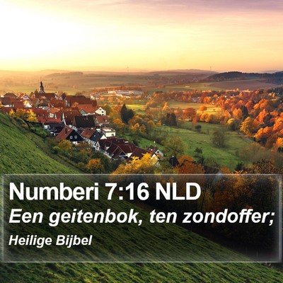 Numberi 7:16 NLD Bible Verse Image