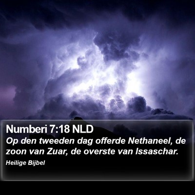 Numberi 7:18 NLD Bible Verse Image