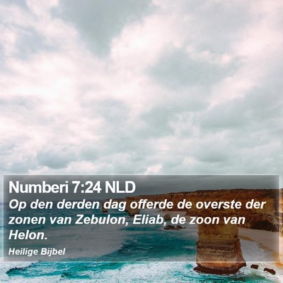 Numberi 7:24 NLD Bible Verse Image