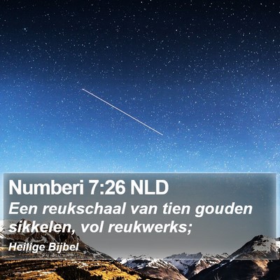 Numberi 7:26 NLD Bible Verse Image