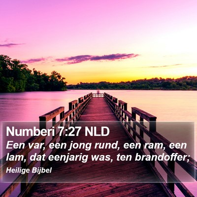 Numberi 7:27 NLD Bible Verse Image