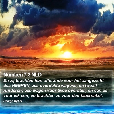 Numberi 7:3 NLD Bible Verse Image