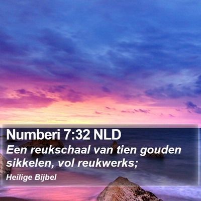 Numberi 7:32 NLD Bible Verse Image