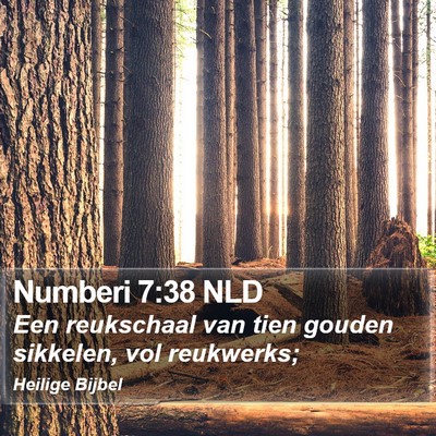 Numberi 7:38 NLD Bible Verse Image