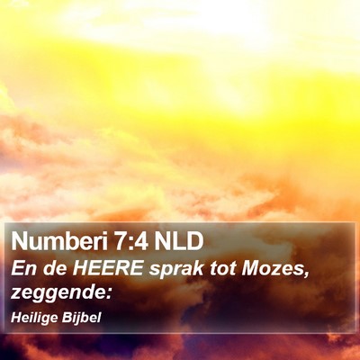 Numberi 7:4 NLD Bible Verse Image