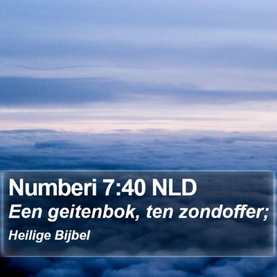 Numberi 7:40 NLD Bible Verse Image