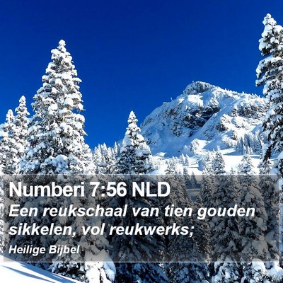 Numberi 7:56 NLD Bible Verse Image