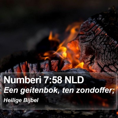 Numberi 7:58 NLD Bible Verse Image