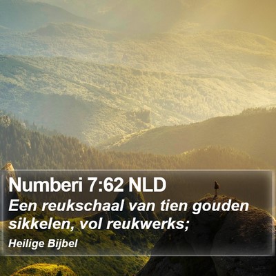 Numberi 7:62 NLD Bible Verse Image