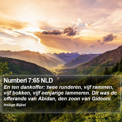 Numberi 7:65 NLD Bible Verse Image