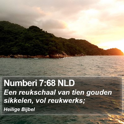 Numberi 7:68 NLD Bible Verse Image