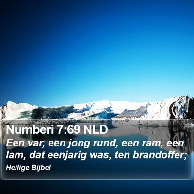 Numberi 7:69 NLD Bible Verse Image