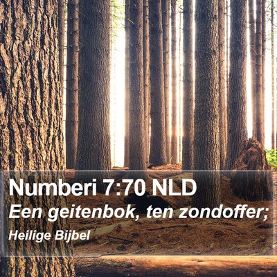 Numberi 7:70 NLD Bible Verse Image