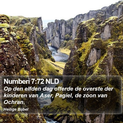 Numberi 7:72 NLD Bible Verse Image