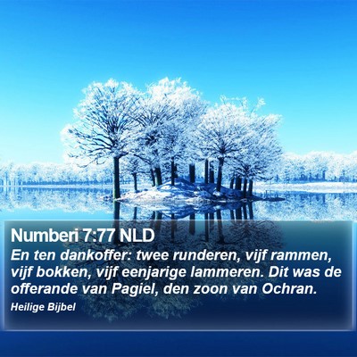 Numberi 7:77 NLD Bible Verse Image