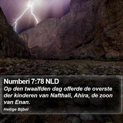 Numberi 7:78 NLD Bible Verse Image