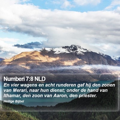 Numberi 7:8 NLD Bible Verse Image
