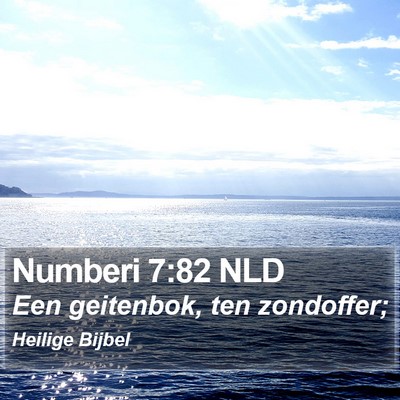 Numberi 7:82 NLD Bible Verse Image