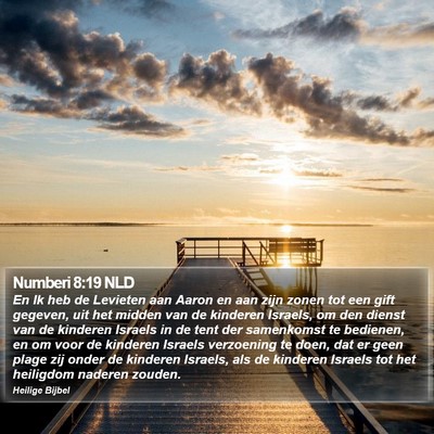 Numberi 8:19 NLD Bible Verse Image