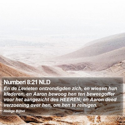 Numberi 8:21 NLD Bible Verse Image