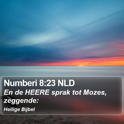 Numberi 8:23 NLD Bible Verse Image