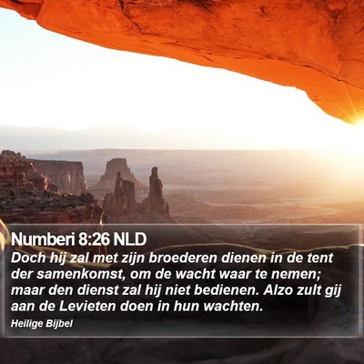 Numberi 8:26 NLD Bible Verse Image