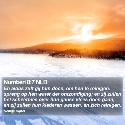 Numberi 8:7 NLD Bible Verse Image