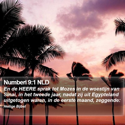 Numberi 9:1 NLD Bible Verse Image