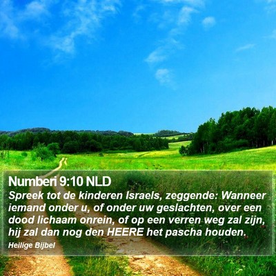 Numberi 9:10 NLD Bible Verse Image