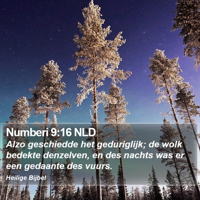 Numberi 9:16 NLD Bible Verse Image