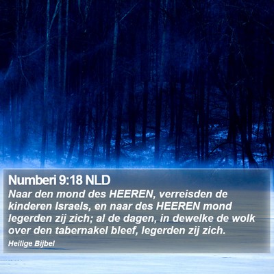 Numberi 9:18 NLD Bible Verse Image