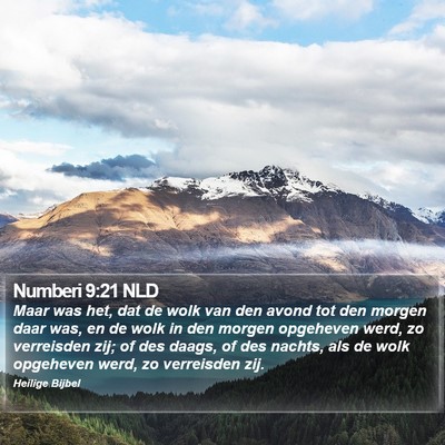 Numberi 9:21 NLD Bible Verse Image