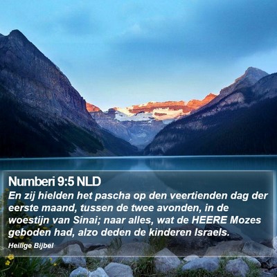 Numberi 9:5 NLD Bible Verse Image