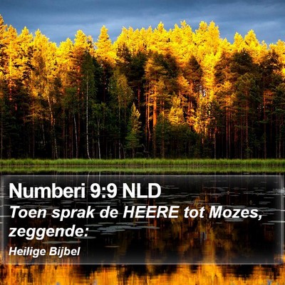 Numberi 9:9 NLD Bible Verse Image