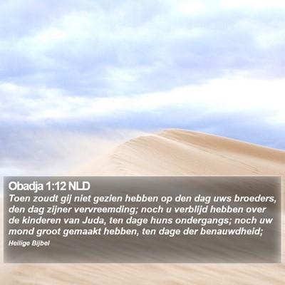 Obadja 1:12 NLD Bible Verse Image