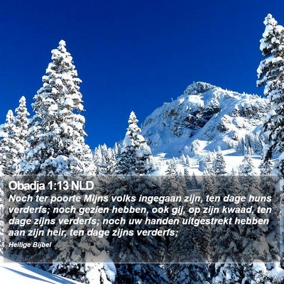Obadja 1:13 NLD Bible Verse Image