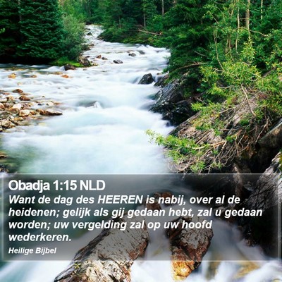 Obadja 1:15 NLD Bible Verse Image