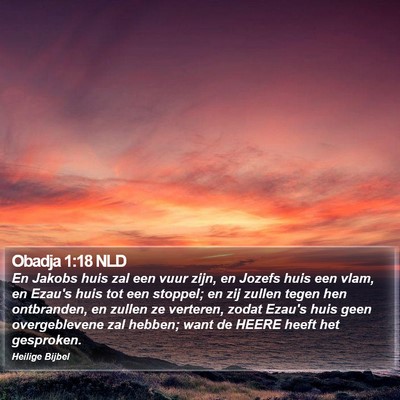 Obadja 1:18 NLD Bible Verse Image