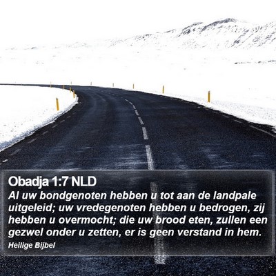 Obadja 1:7 NLD Bible Verse Image