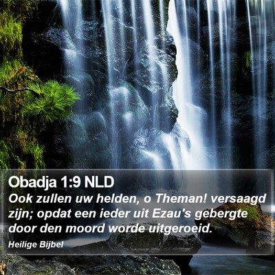 Obadja 1:9 NLD Bible Verse Image