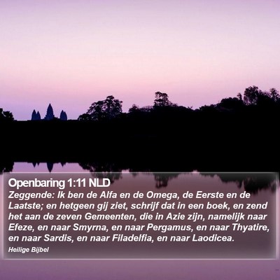 Openbaring 1:11 NLD Bible Verse Image