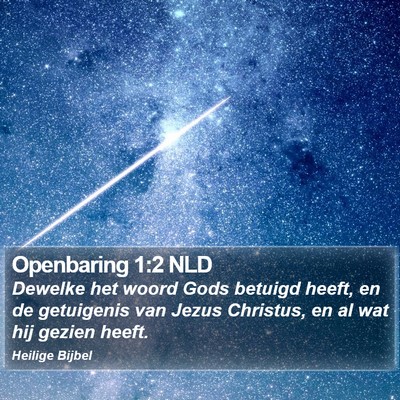 Openbaring 1:2 NLD Bible Verse Image