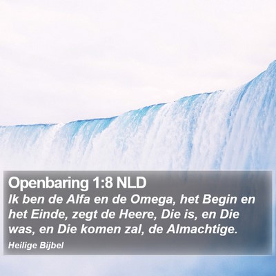 Openbaring 1:8 NLD Bible Verse Image