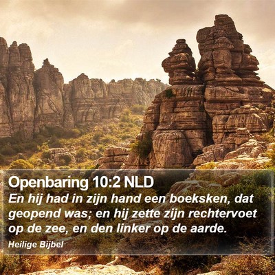 Openbaring 10:2 NLD Bible Verse Image
