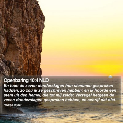 Openbaring 10:4 NLD Bible Verse Image