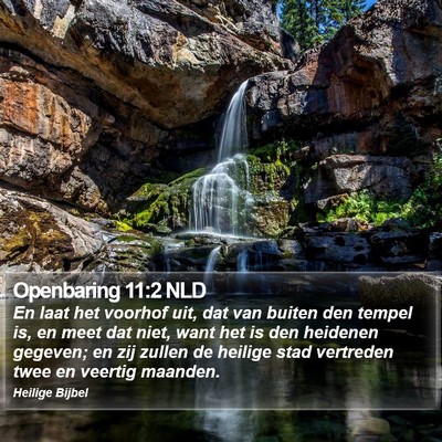 Openbaring 11:2 NLD Bible Verse Image